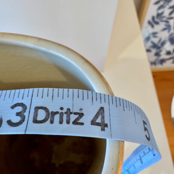 Vintage 1980s Japanese Tall Oval Floral w Gold Vase - Picture 10 of 10